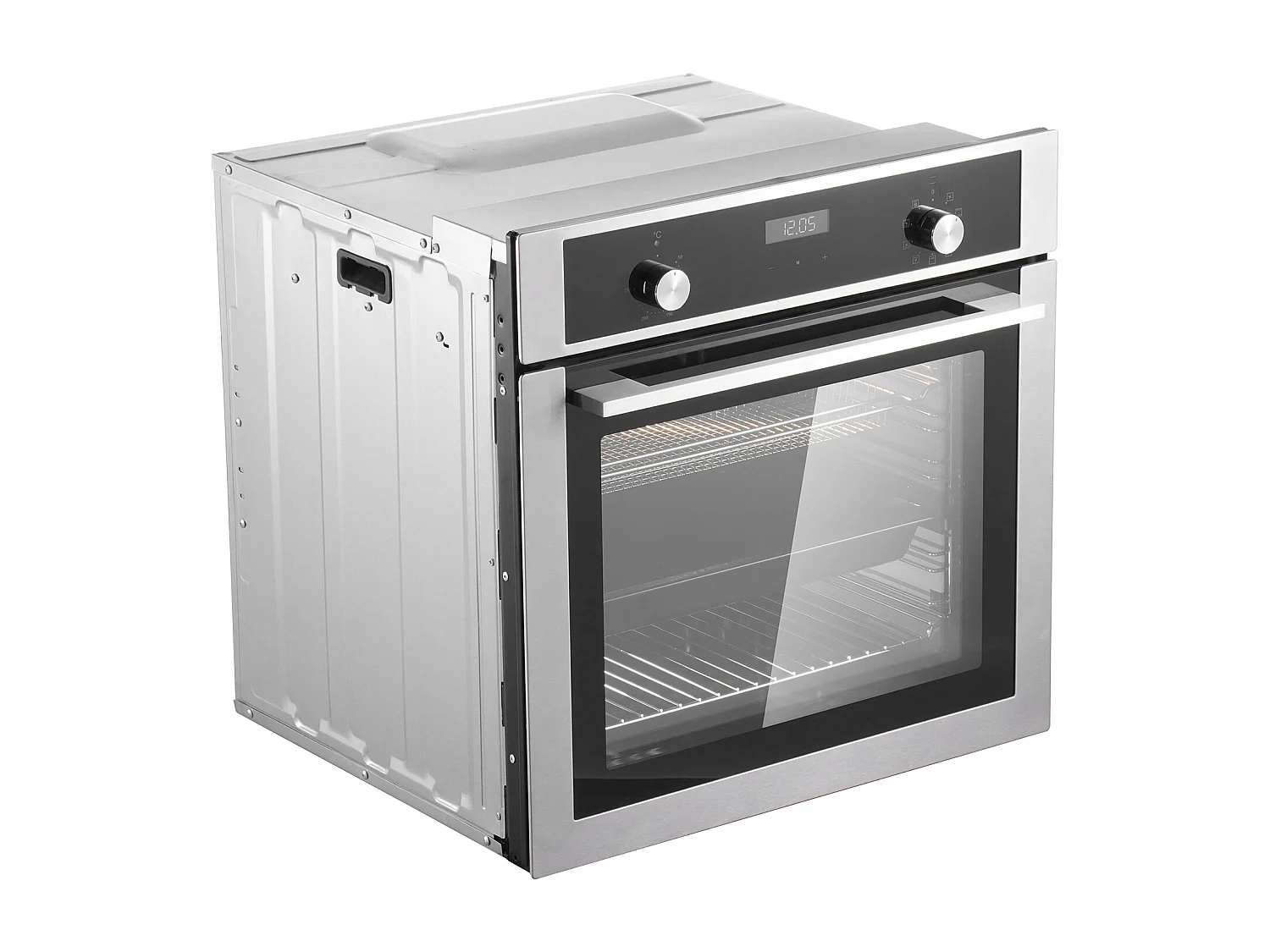 Four Mural Simple SucceBuy Encastrable Électrique de 59.5cm 76L 9 Fonctions, Chauffage Rapide à 200 °C en 5 Min, avec Grille de Cuisson