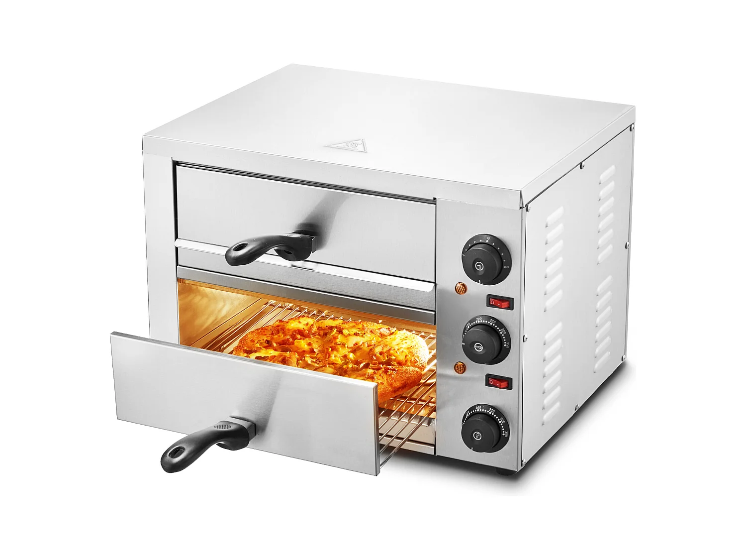 Forno Elétrico para Pizza SucceBuy de Mesa, Tamanho 30CM, com Temperatura Ajustável e Cronômetro de 0 a 120 Minutos