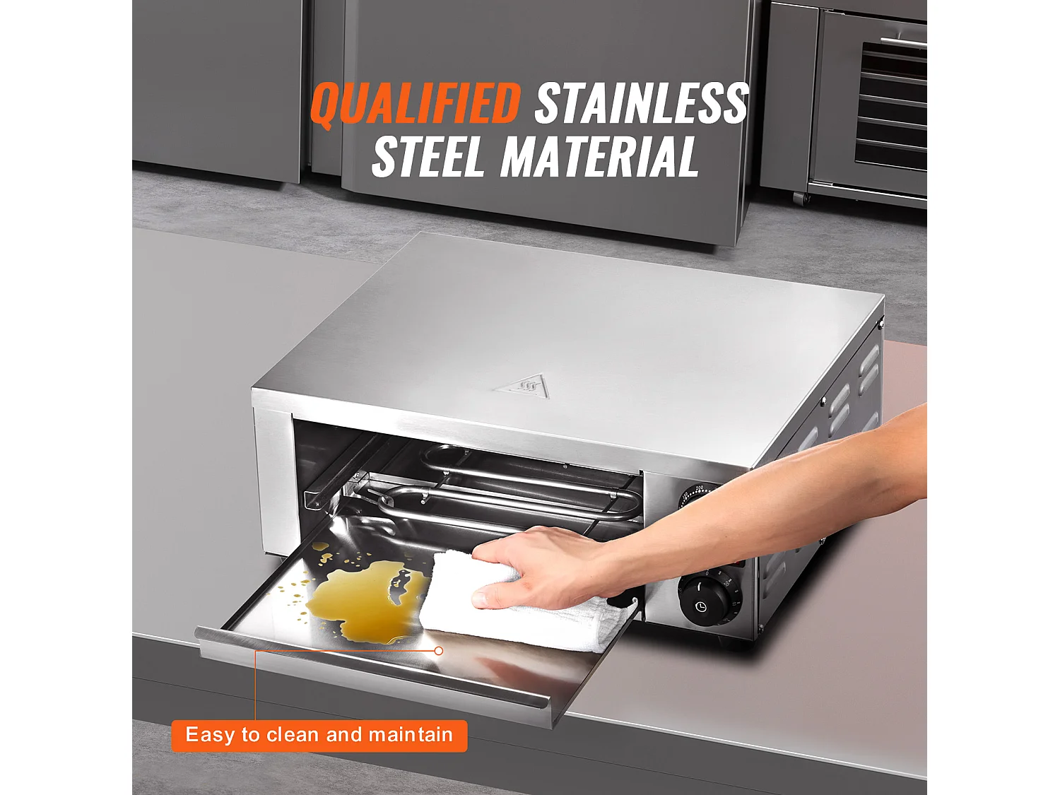 Elektryczny Piec do Pizzy SucceBuy na Stół, Rozmiar 30CM, 1500 W, z Regulowalną Temperaturą i Czasomierzem od 0 do 120 Minut