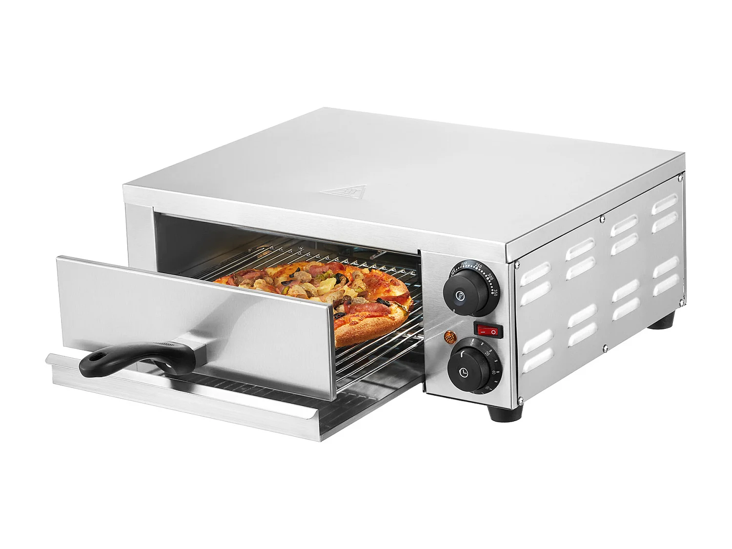 Elektryczny Piec do Pizzy SucceBuy na Stół, Rozmiar 30CM, 1500 W, z Regulowalną Temperaturą i Czasomierzem od 0 do 120 Minut