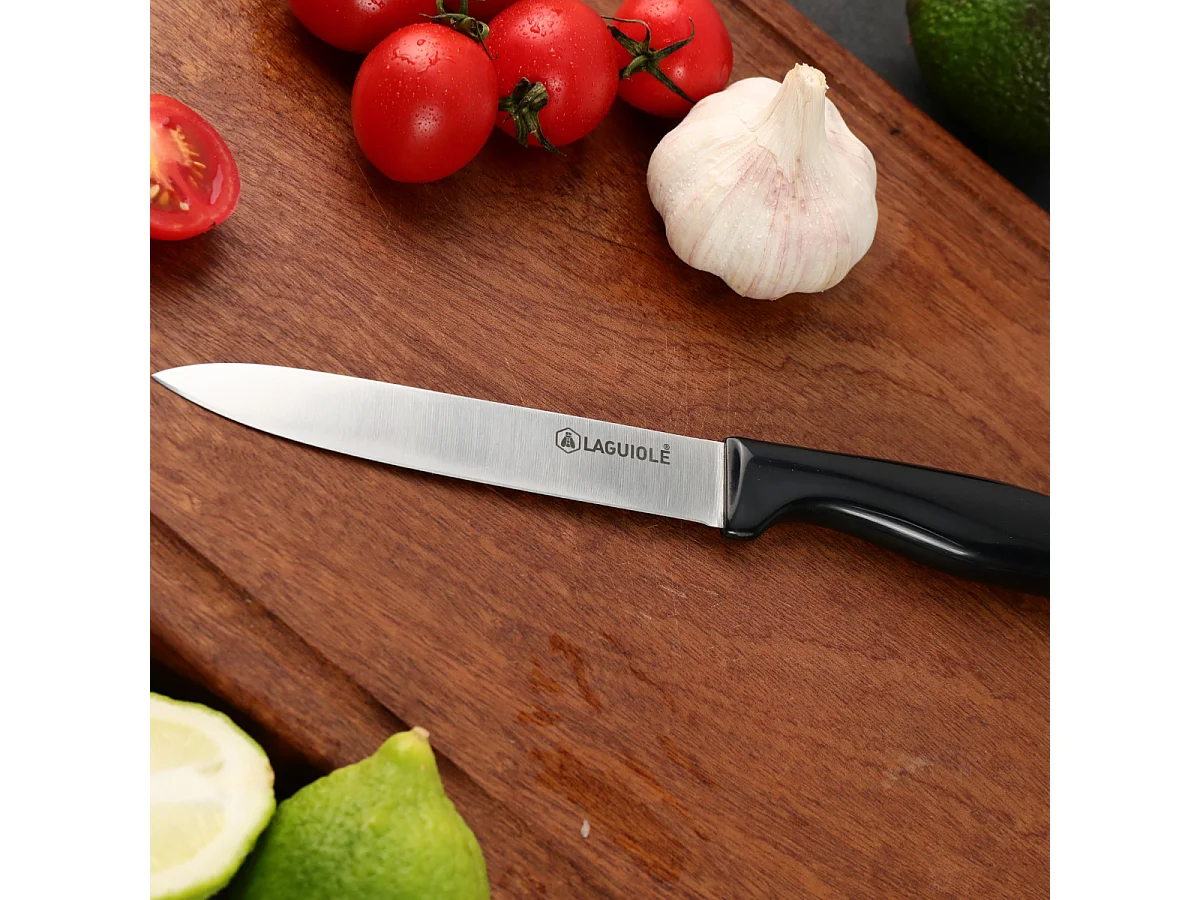 Couteau office noir 24cm - "Lumin"