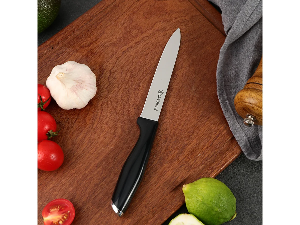 Couteau office noir 24cm - "Lumin"