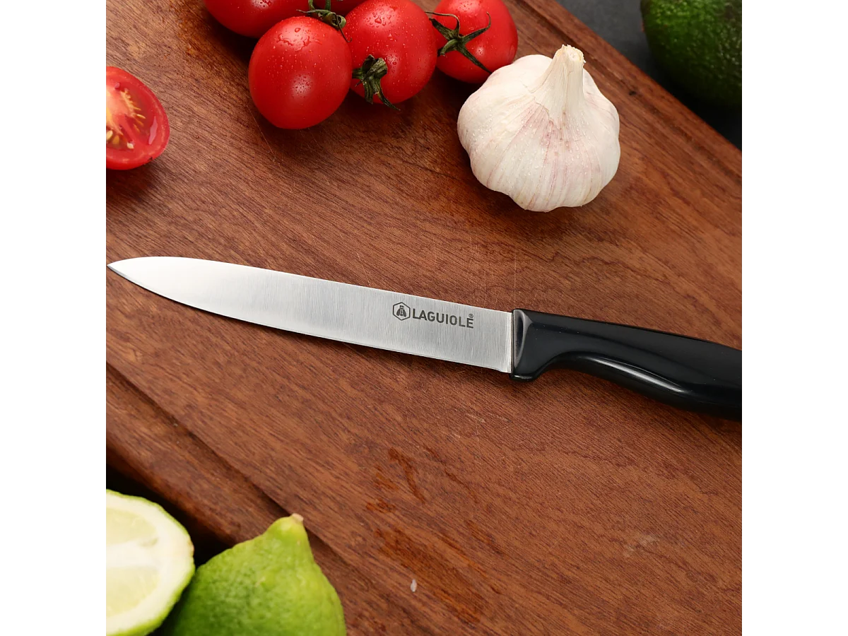 Couteau office noir 24cm - "Lumin"