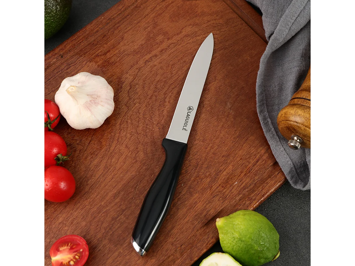 Couteau office noir 24cm - "Lumin"