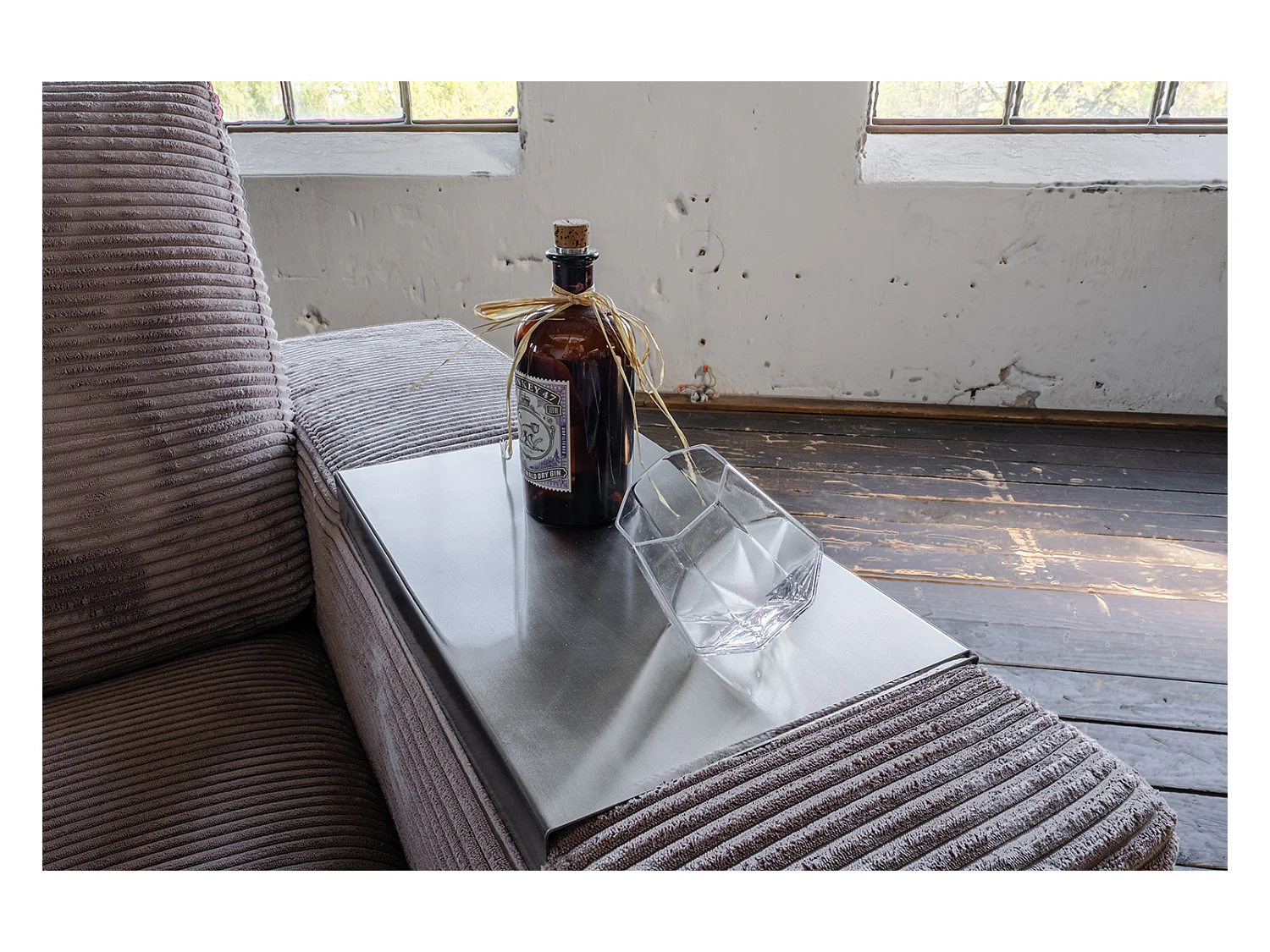 Plateau - argent métal - MADELINE