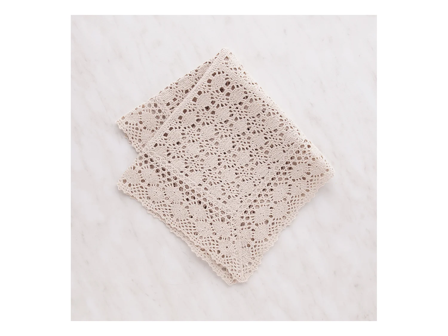 Napperon Folkelips Beige Moyen 45 x 45