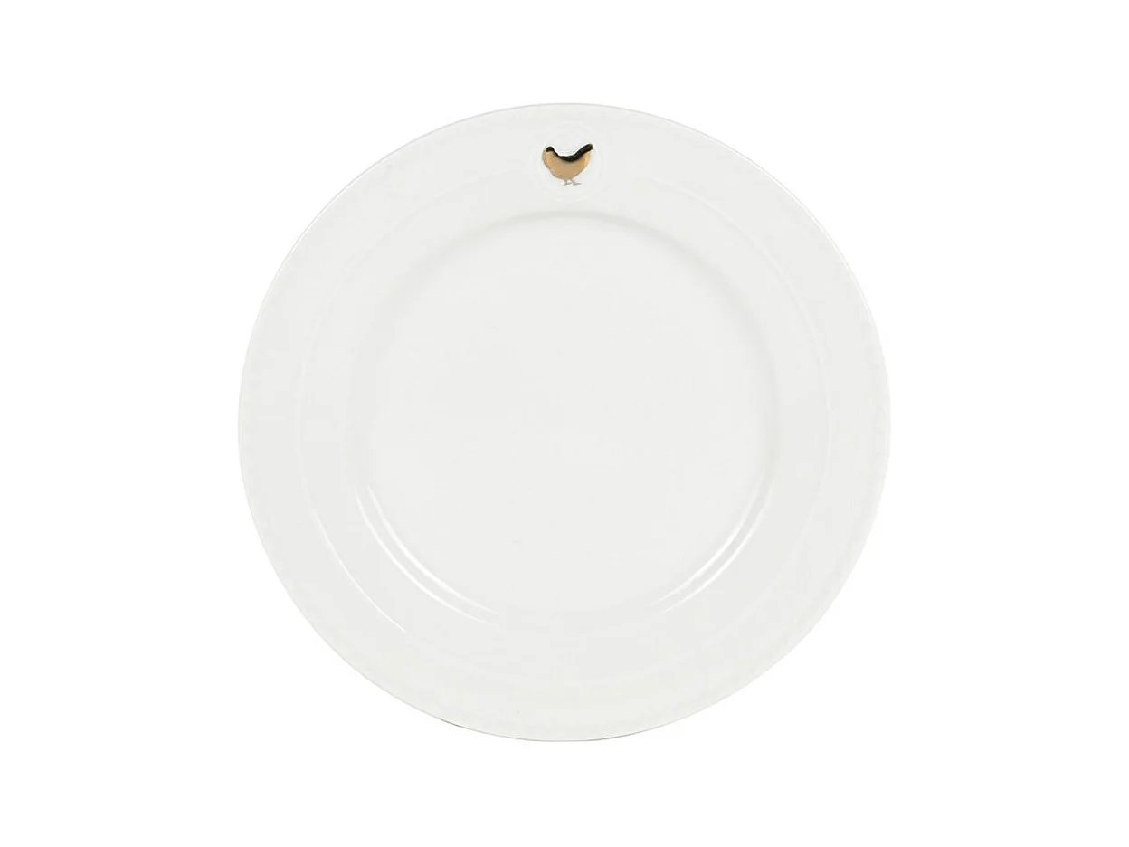 Service 18 pièces blanc et or - "Gallus"