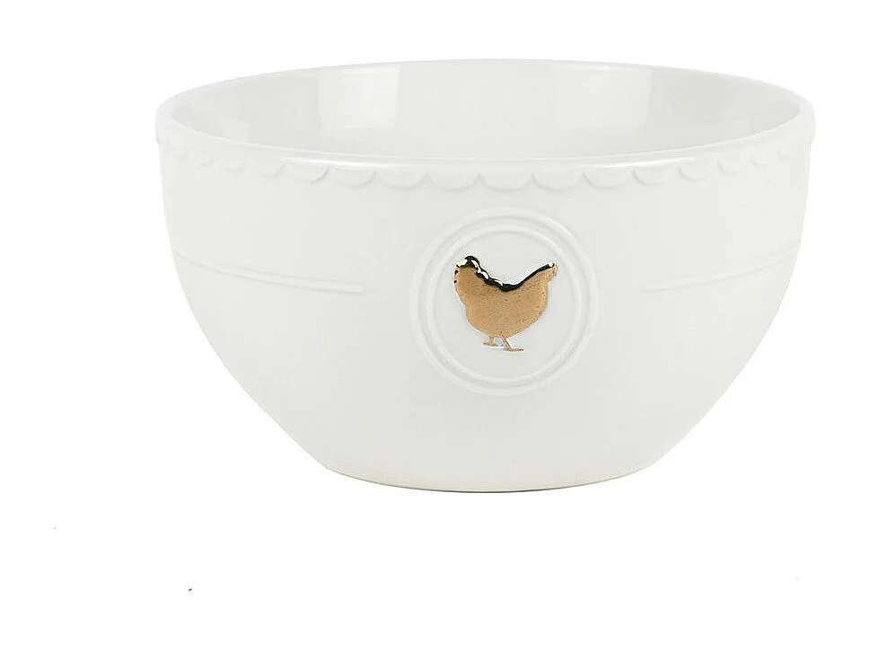 Service 18 pièces blanc et or - "Gallus"