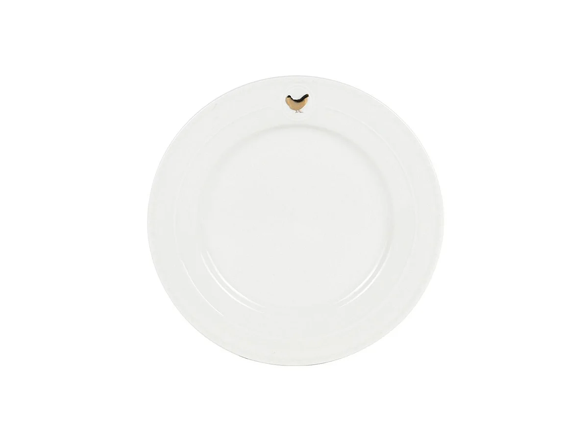 Service 18 pièces blanc et or - "Gallus"