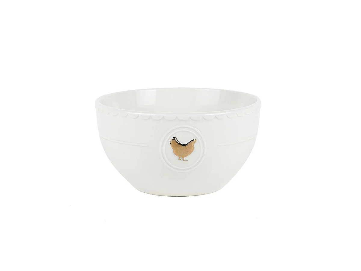 Service 18 pièces blanc et or - "Gallus"