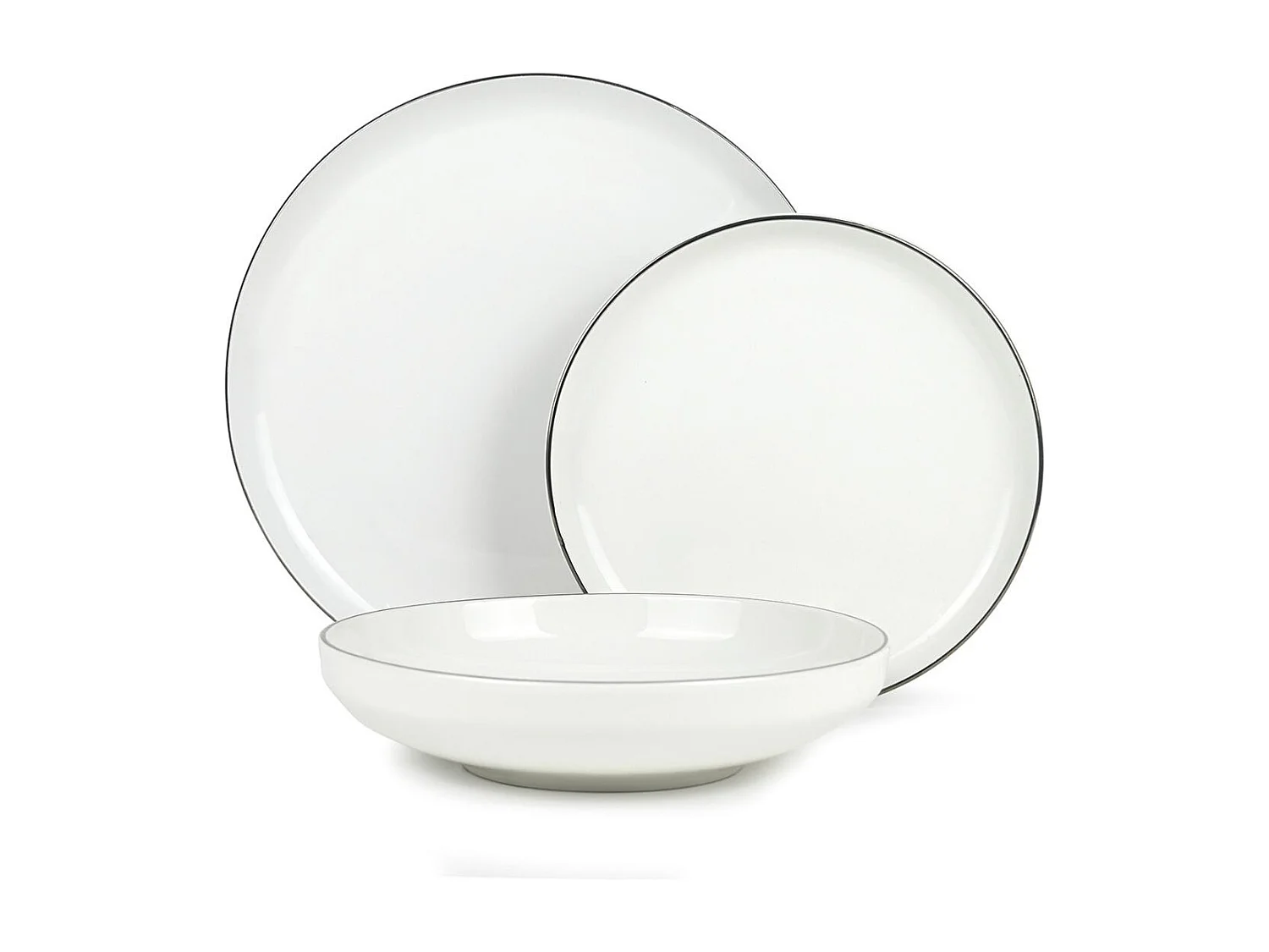 Service 18 pièces blanc - "Sélène"