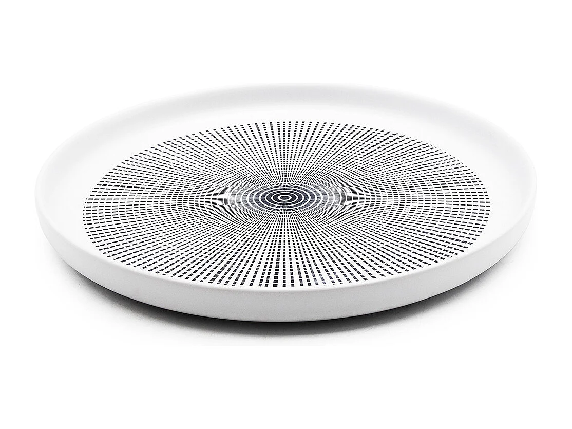 Service 18 pièces noir et blanc - "Aïna"