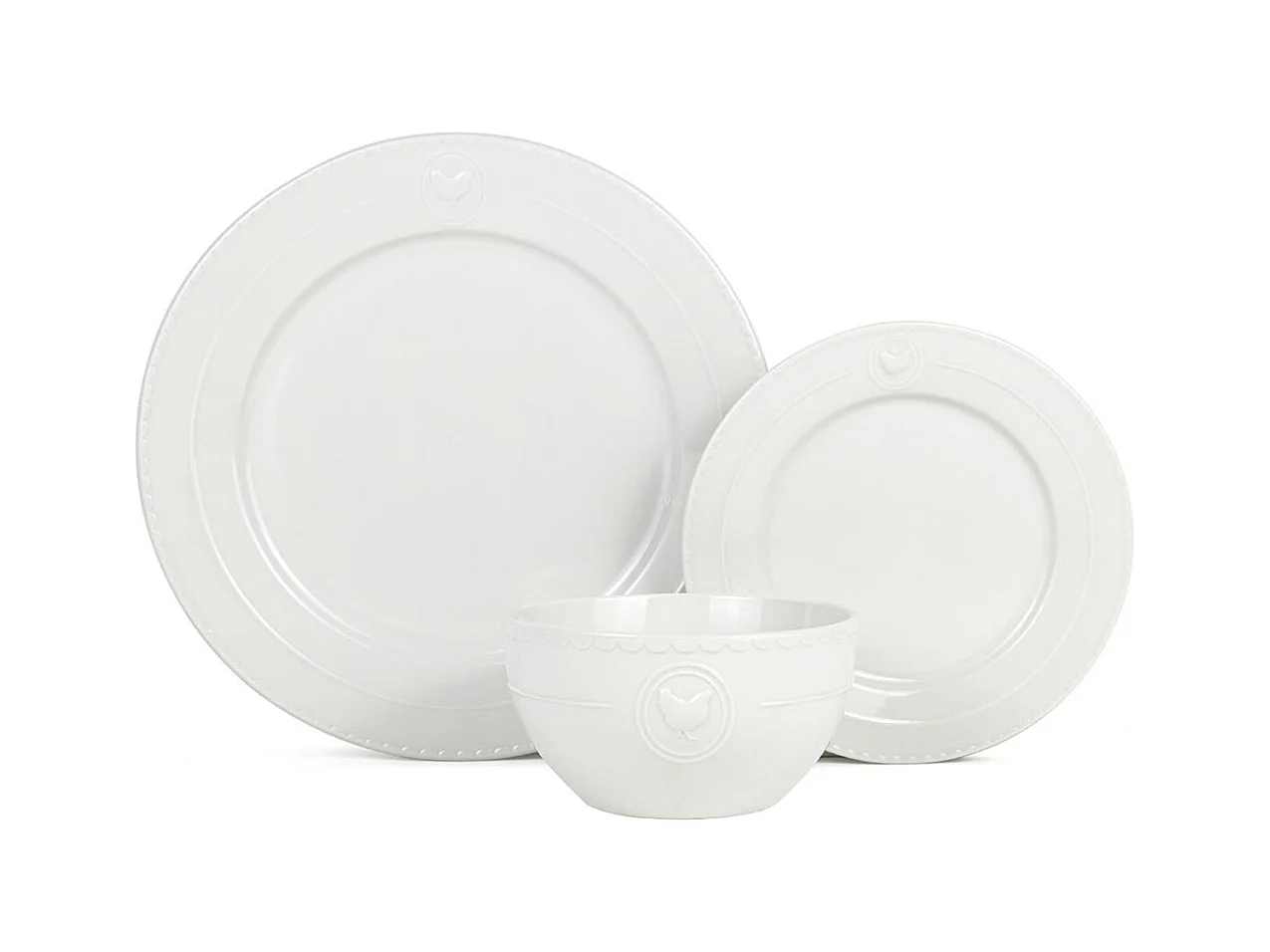 Service 18 pièces blanc - "Gallus"