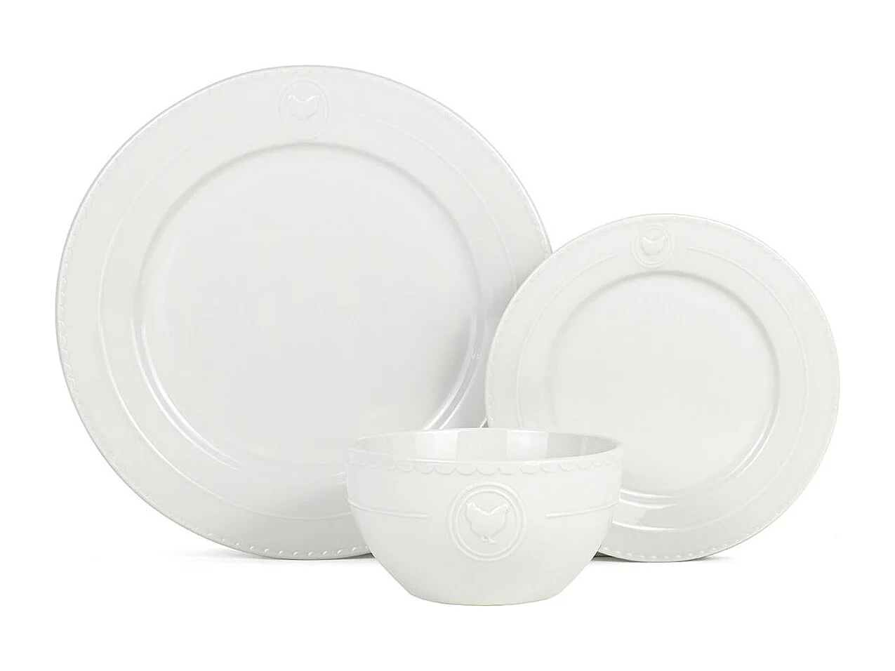 Service 18 pièces blanc - "Gallus"