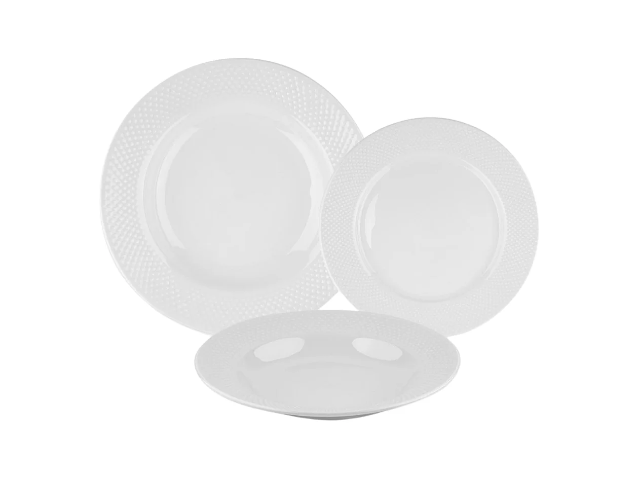 Service 18 pièces blanc - "Serenity