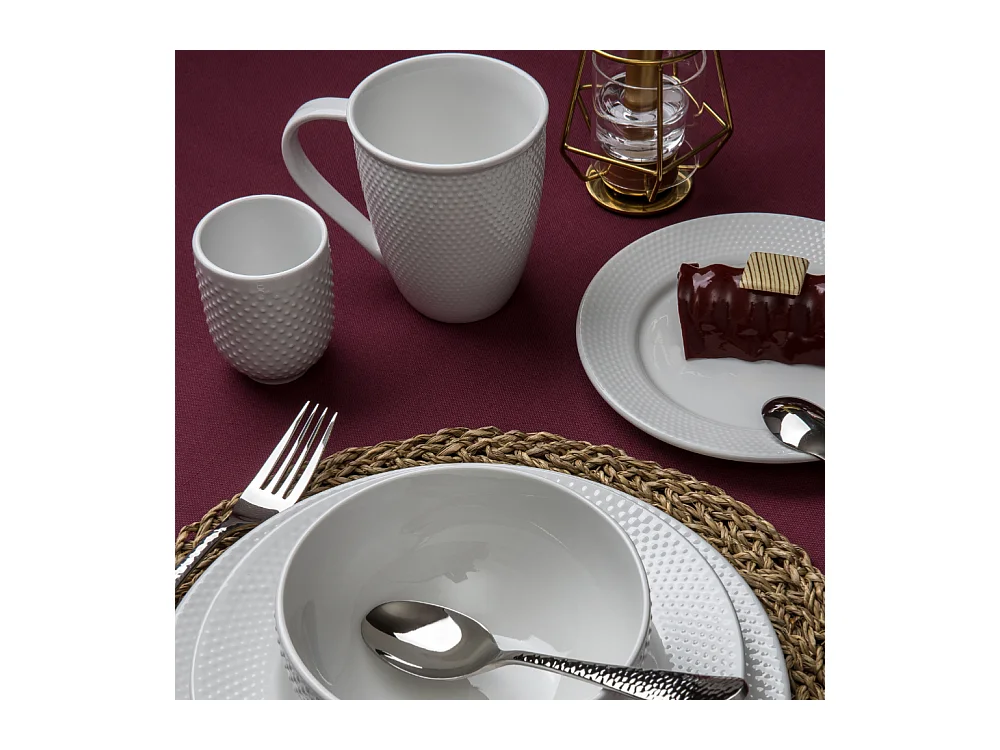 Service 18 pièces blanc - "Serenity