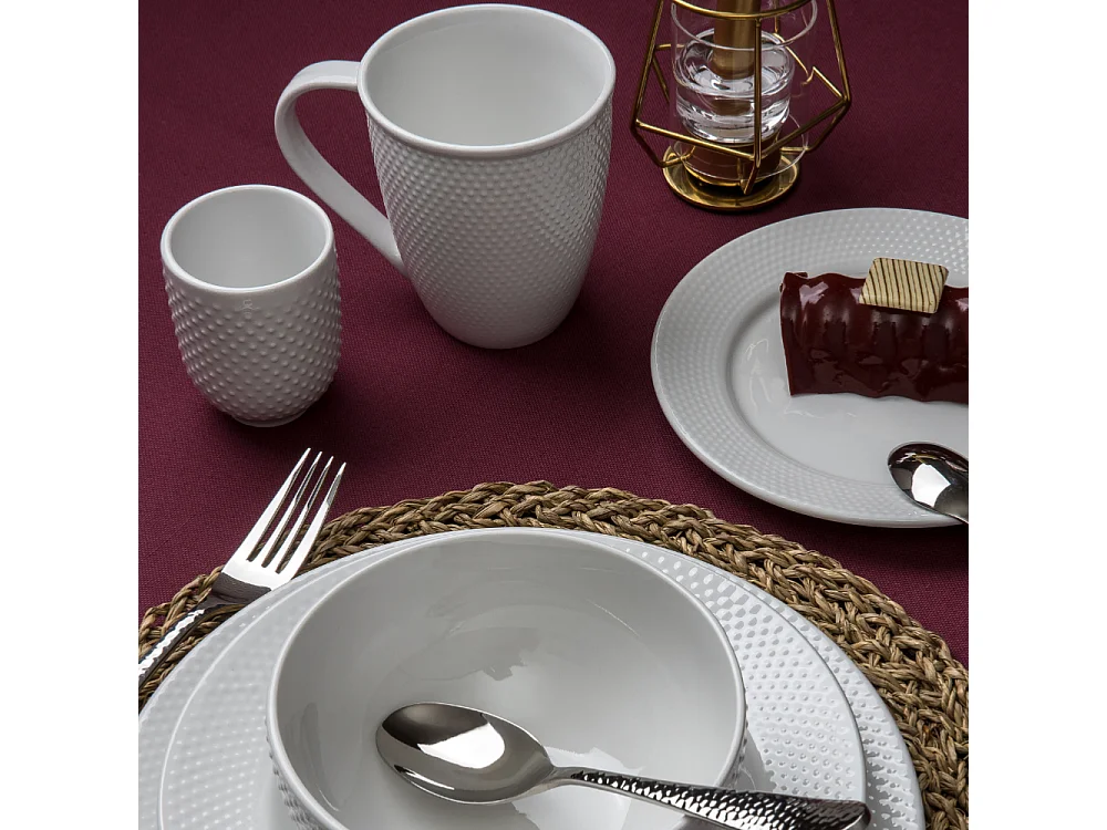 Service 18 pièces blanc - "Serenity