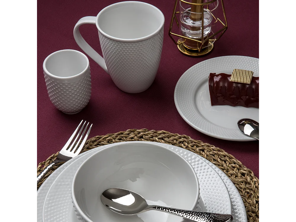 Service 18 pièces blanc - "Serenity