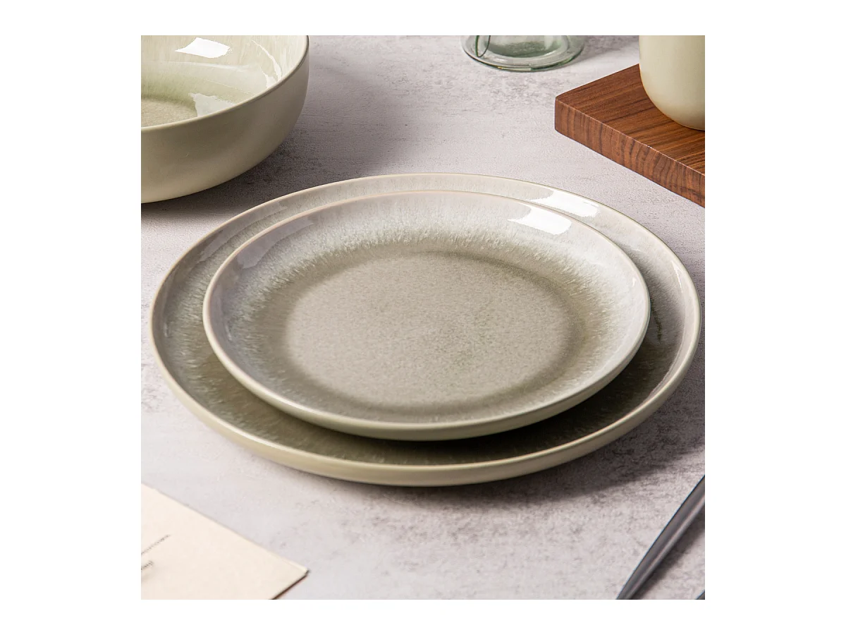 Service 12 pièces vert - "Iris"