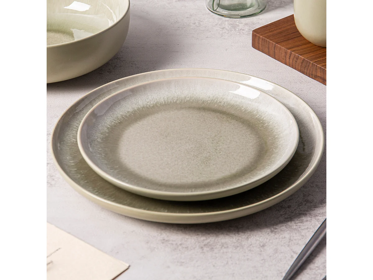 Service 12 pièces vert - "Iris"