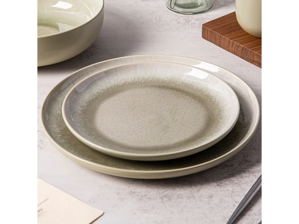 Service 12 pièces vert - "Iris"