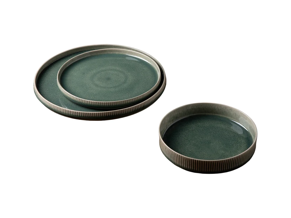 Service 18 pièces vert - "Jade"