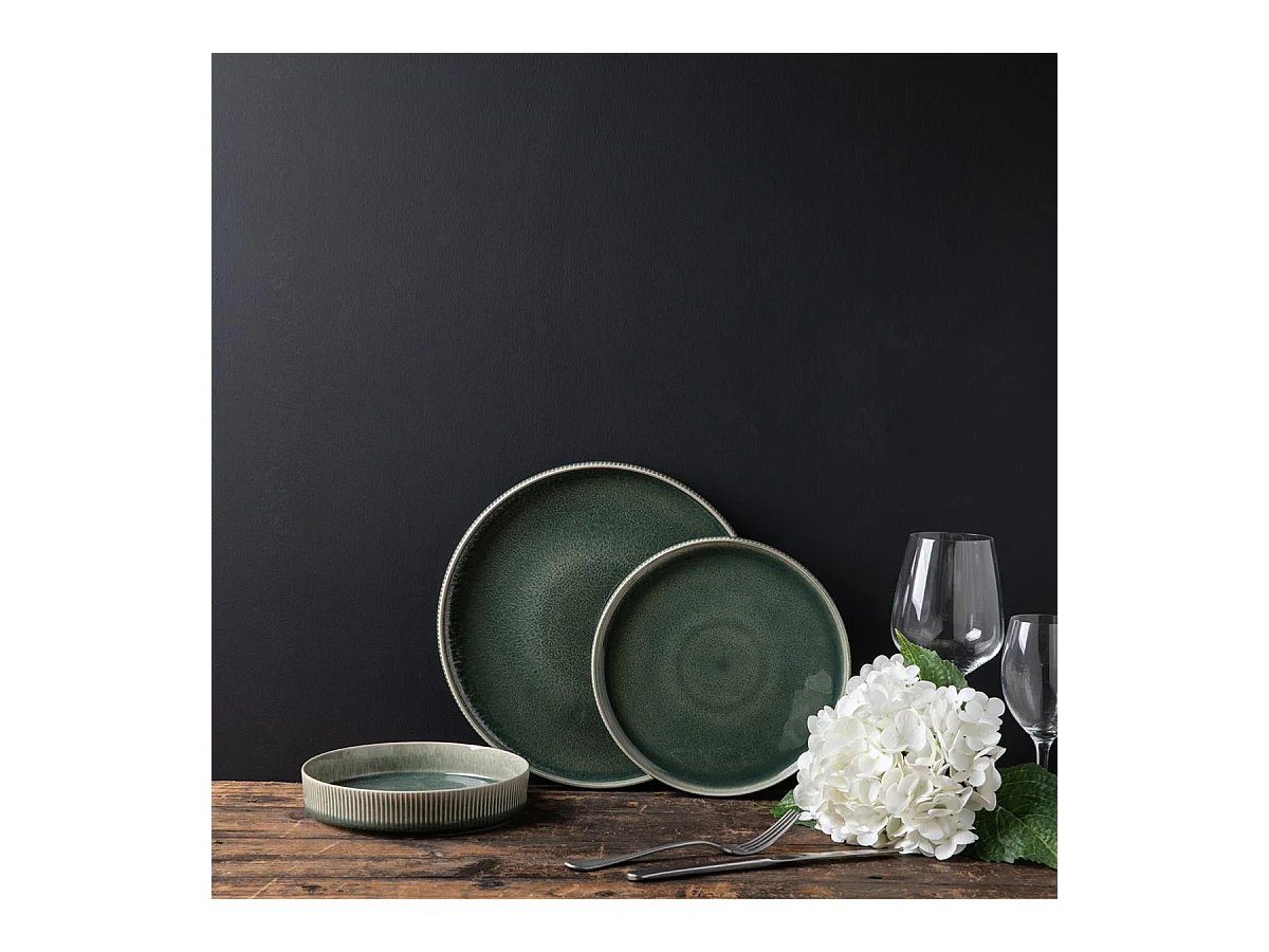 Service 18 pièces vert - "Jade"