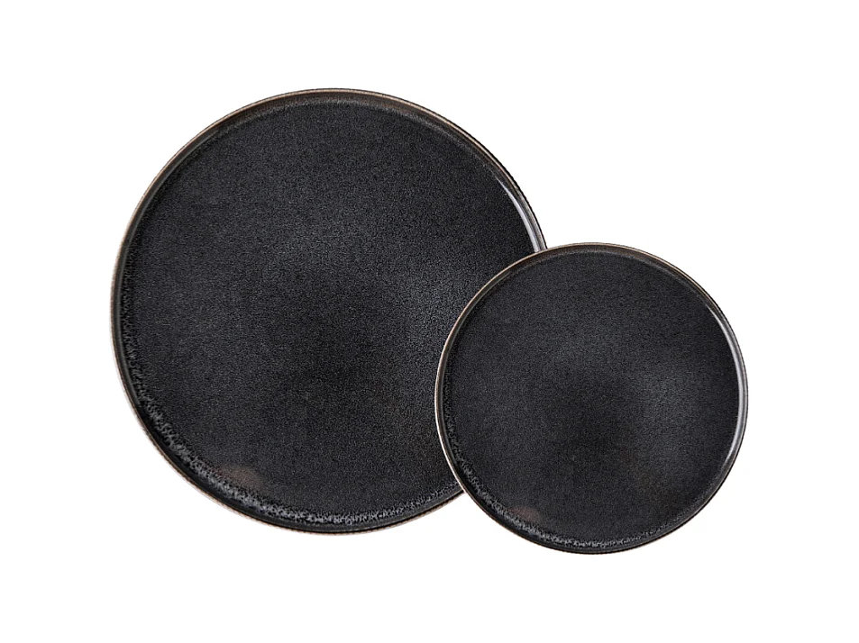 Service 12 pièces noir - "Charbon"