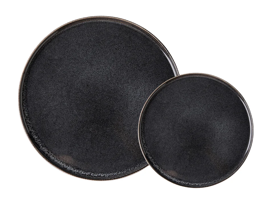 Service 12 pièces noir - "Charbon"