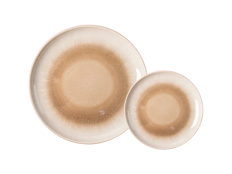 Service 12 pièces taupe - "Iris"