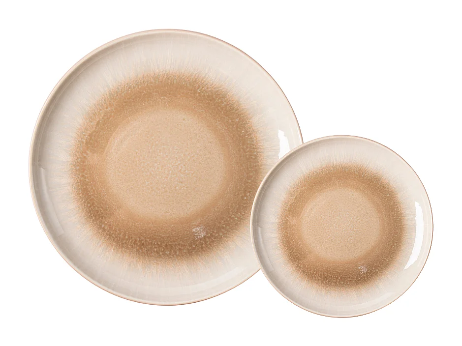 Service 12 pièces taupe - "Iris"