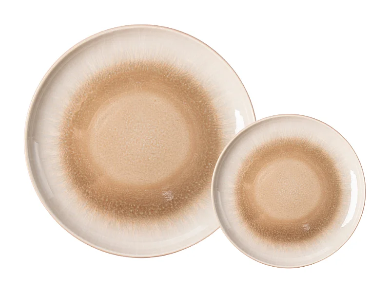 Service 12 pièces taupe - "Iris"