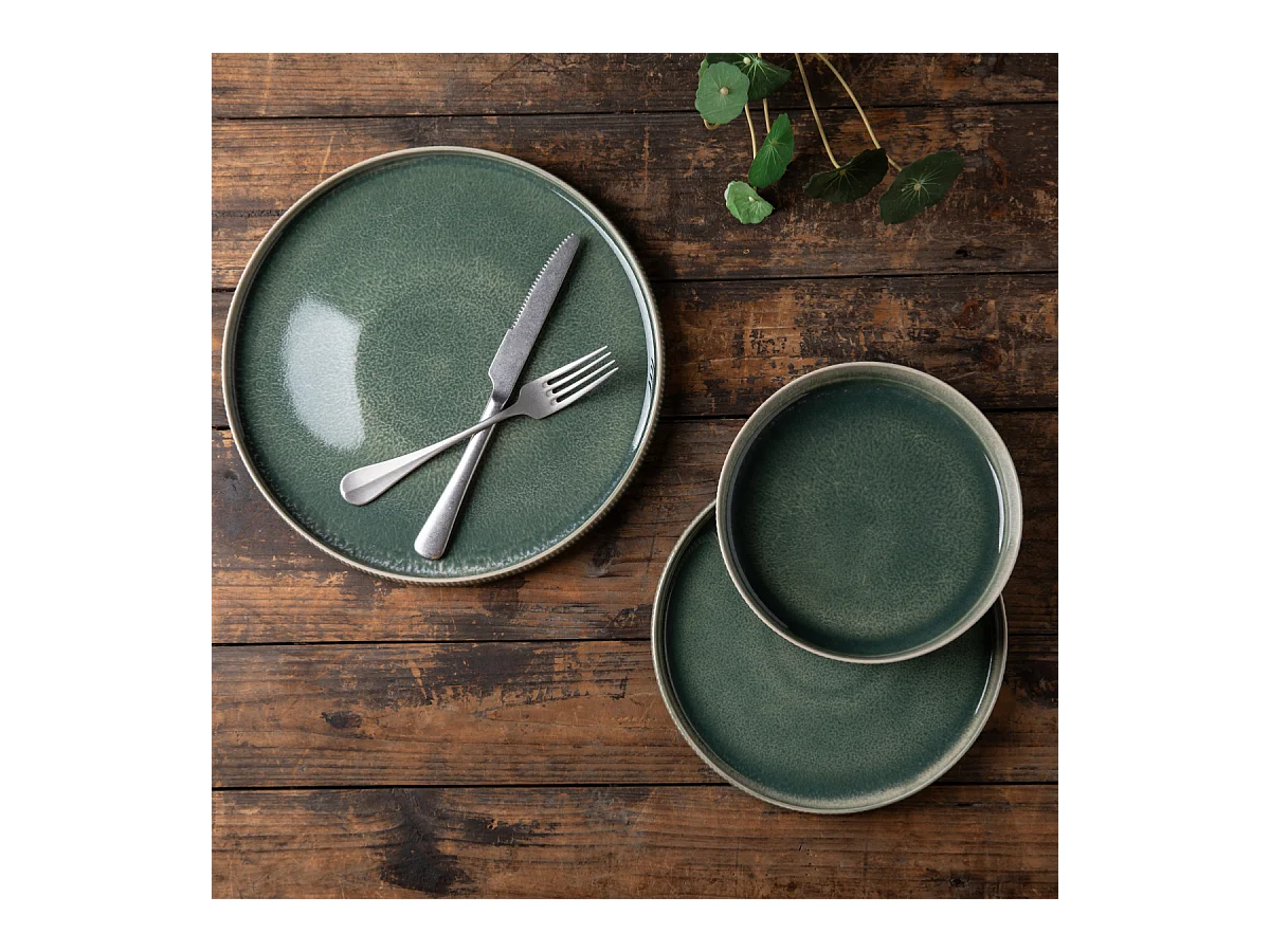 Service 12 pièces vert - "Jade"