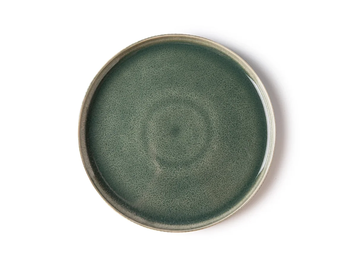 Service de table 12 pièces en grès - Vert - Jade