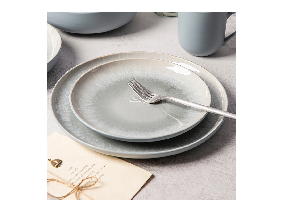 Service 12 pièces bleu - "Iris"