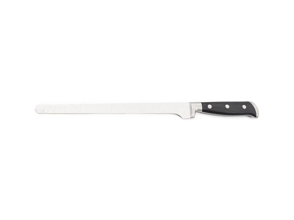 Couteau à saumon/jambon noir 38,5cm - "Classique"