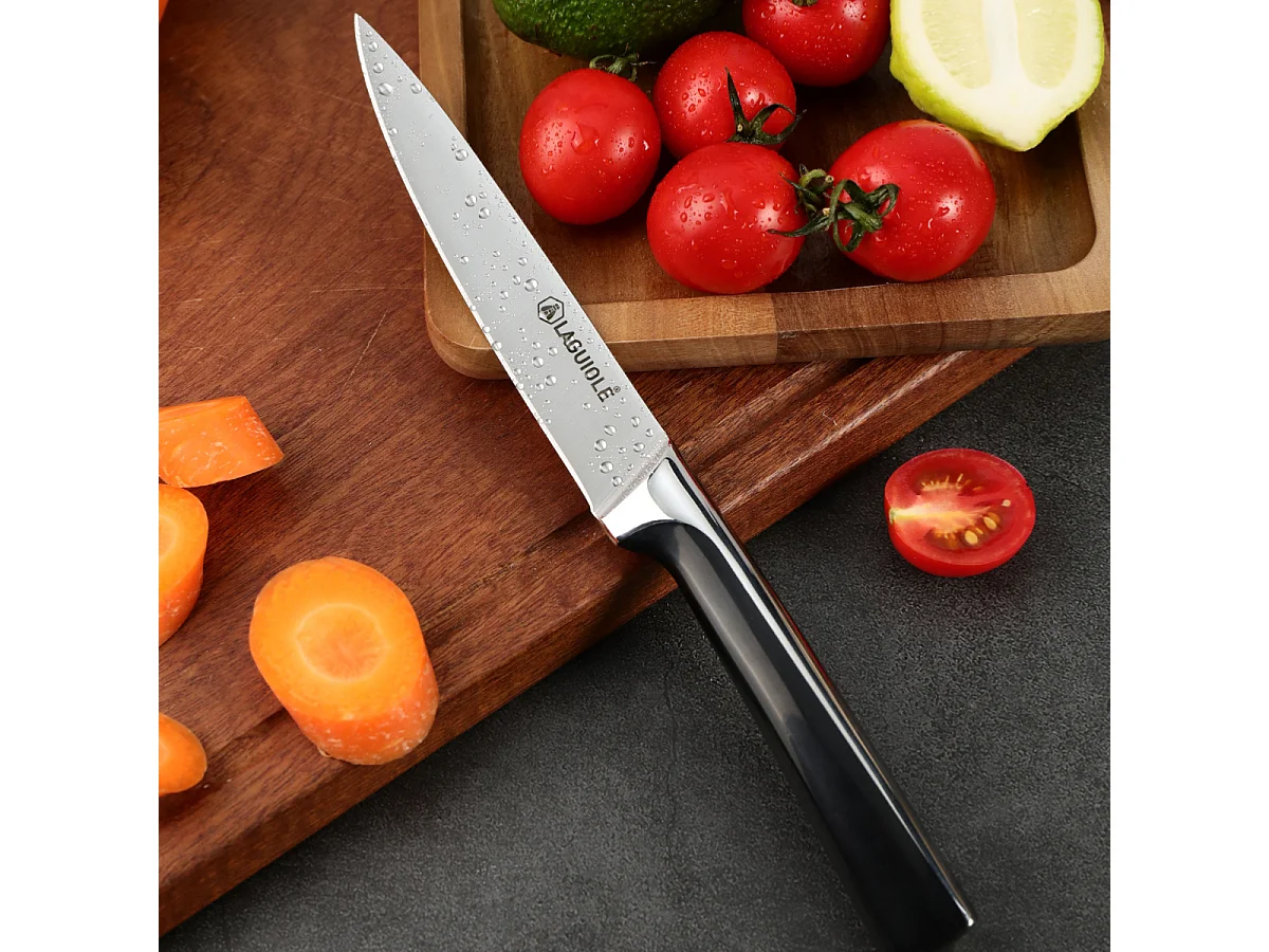 Couteau office noir 24cm - "Scintibois"