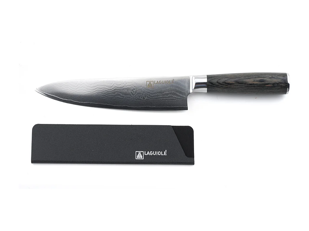 Couteau de chef noir 32cm - "Damarus