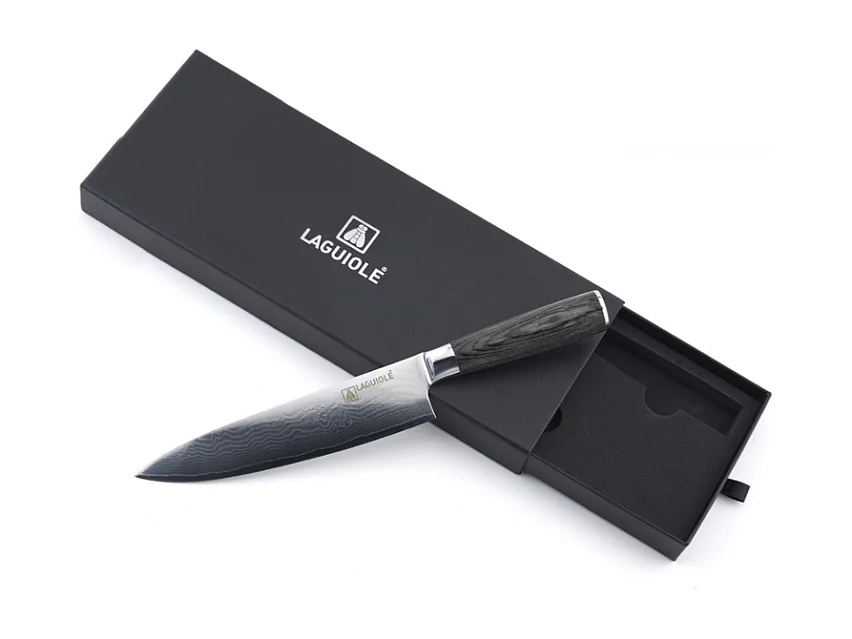 Couteau de chef noir 32cm - "Damarus