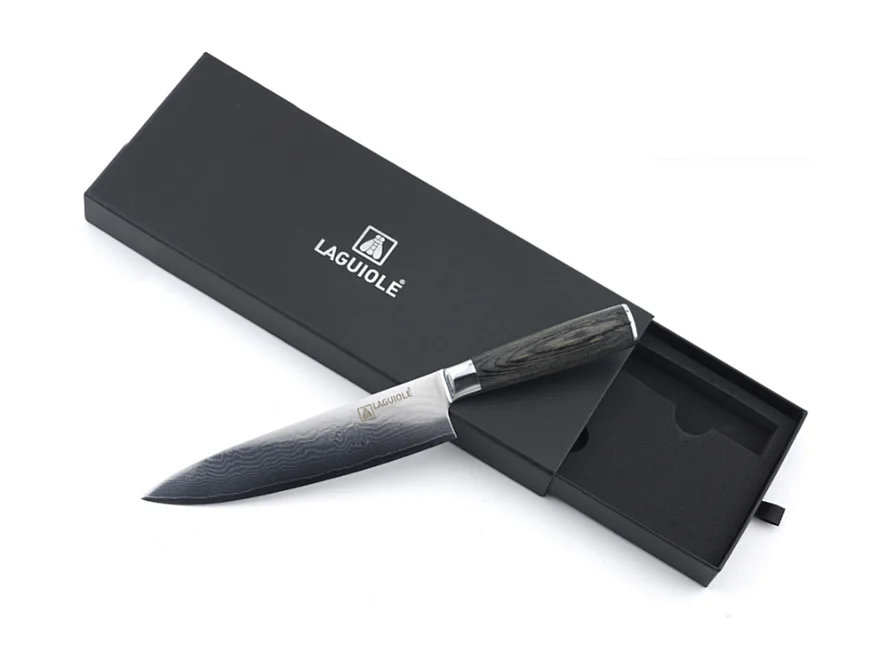 Couteau de chef noir 32cm - "Damarus