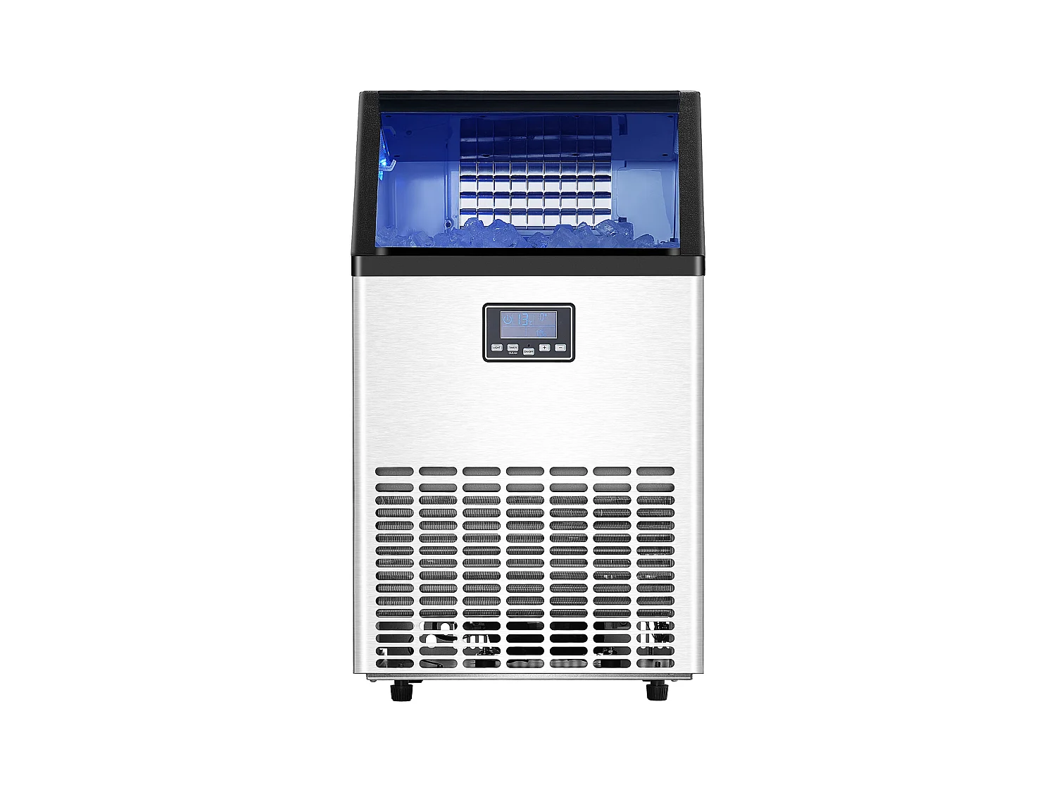 Machine à Glaçons SucceBuy Machine Commerciale de Glaçon 45.36 kg/Jour avec l'Affichage à LED pour la Gastronomie