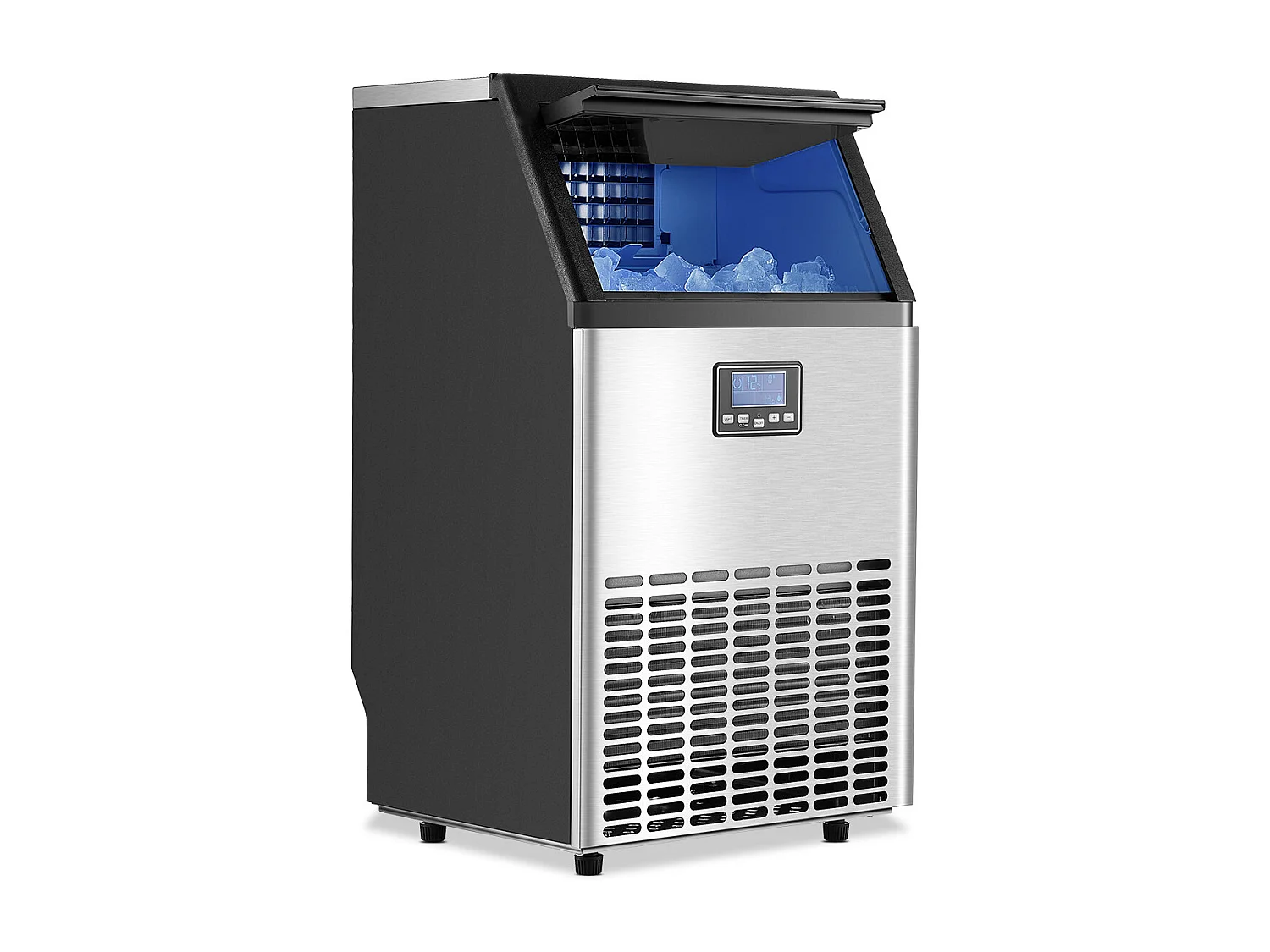 Machine à Glaçons SucceBuy Machine Commerciale de Glaçon 45.36 kg/Jour avec l'Affichage à LED pour la Gastronomie