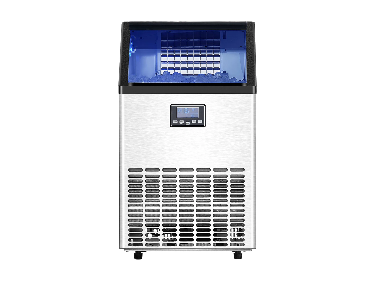 Machine à Glaçons SucceBuy Machine Commerciale de Glaçon 45.36 kg/Jour avec l'Affichage à LED pour la Gastronomie