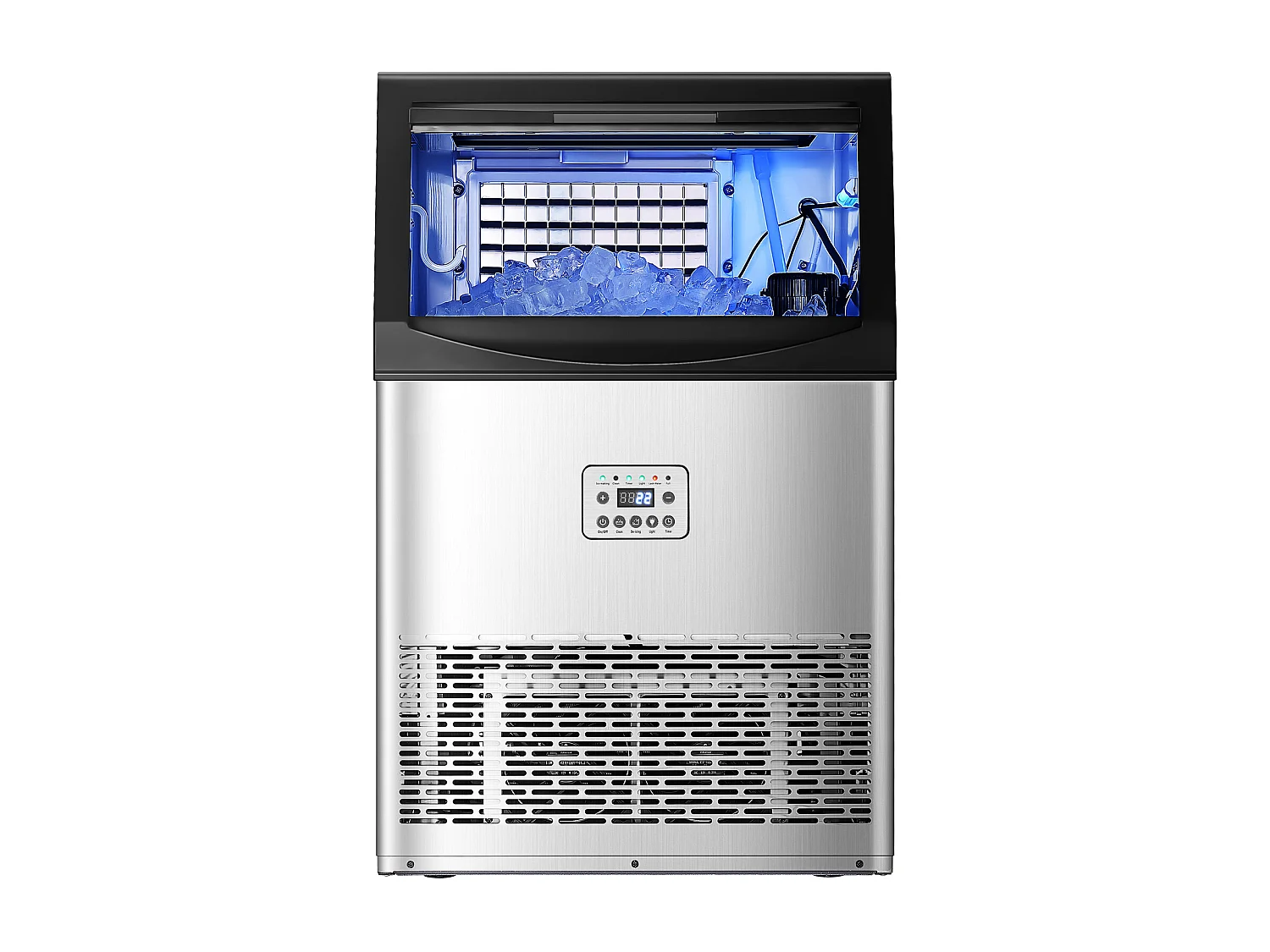 Machine à Glaçons SucceBuy Machine Commerciale de Glaçon avec l'Affichage à LED 40.82 kg/Day pour la Gastronomie