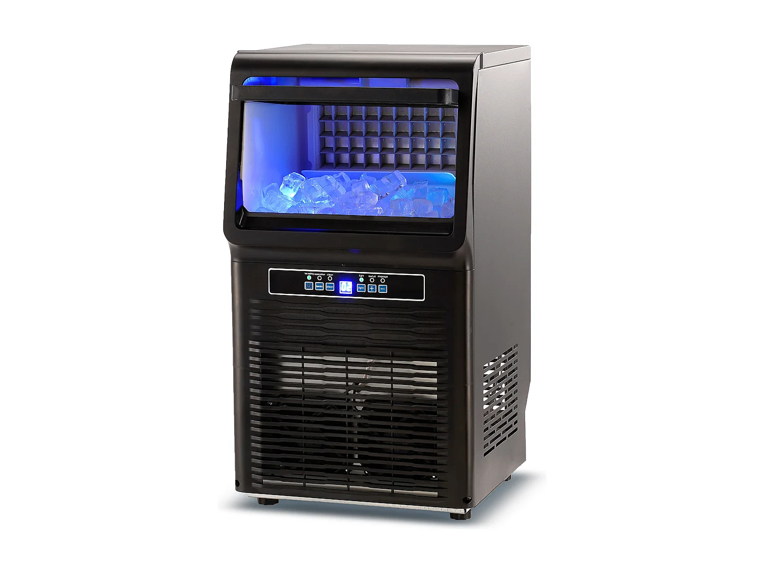 Machine à Glaçons SucceBuy Machine à Glaçons Commerciale 31.75 kg/24 h, Armoire Autonome, 36 Glaçons