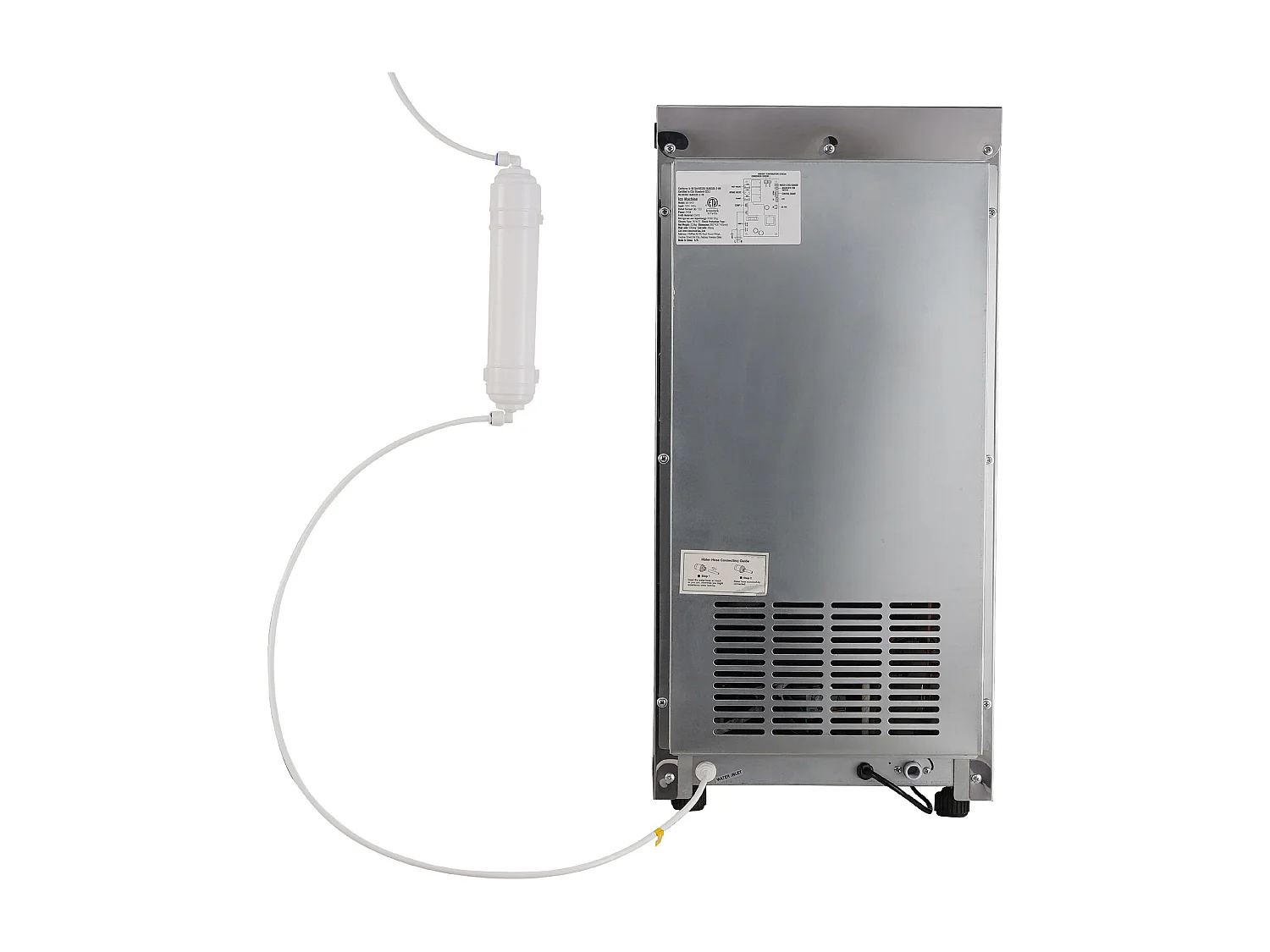 Machine à Glaçons SucceBuy Machine à Glaçons Commerciale 38 kg/24 h, Armoire Autonome, 40 Glaçons