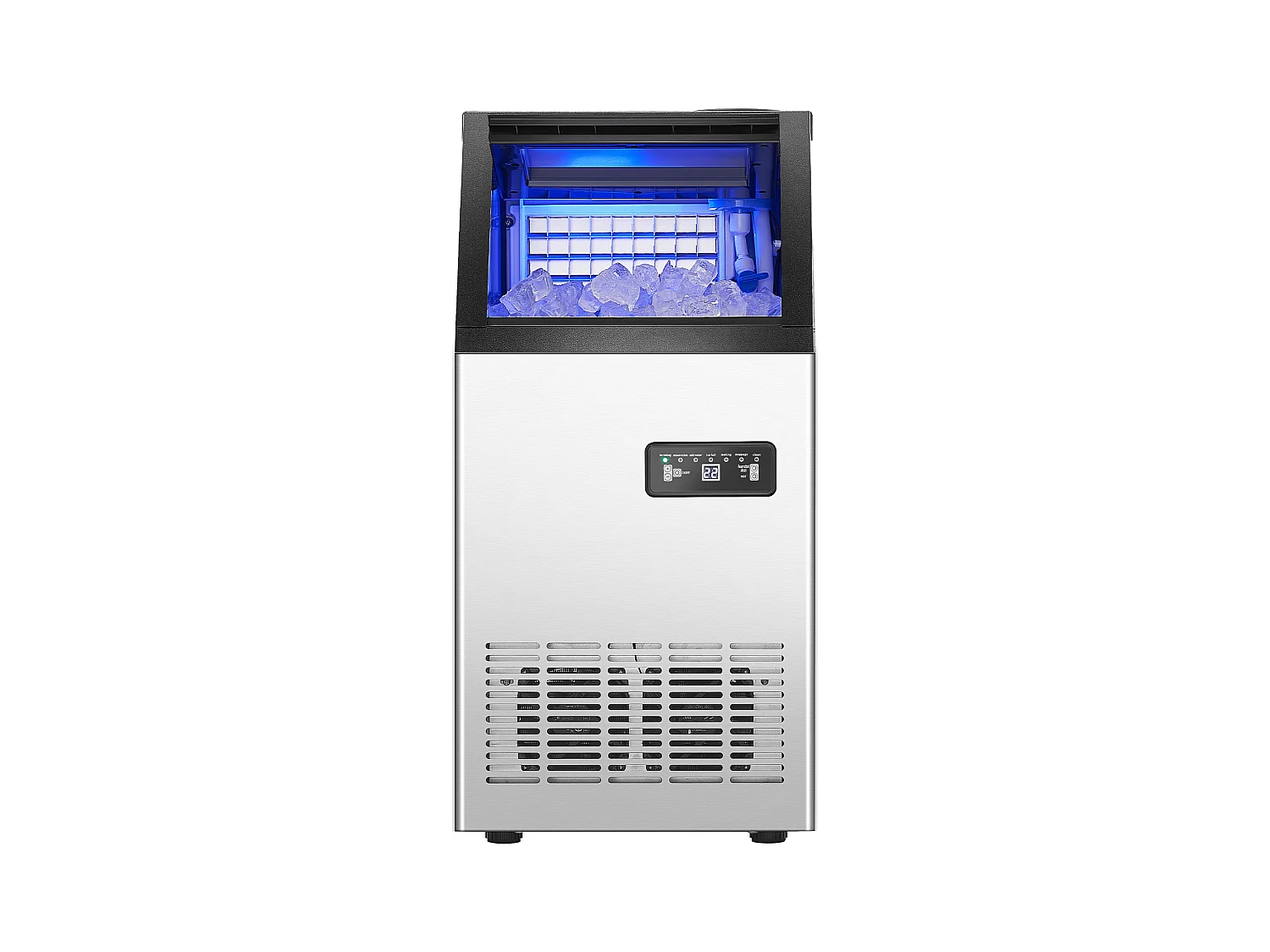 Eismaschine SucceBuy Gewerbe-Eismaschine, Freistehend, 36,28 kg/24 h, 36 Eiswürfel