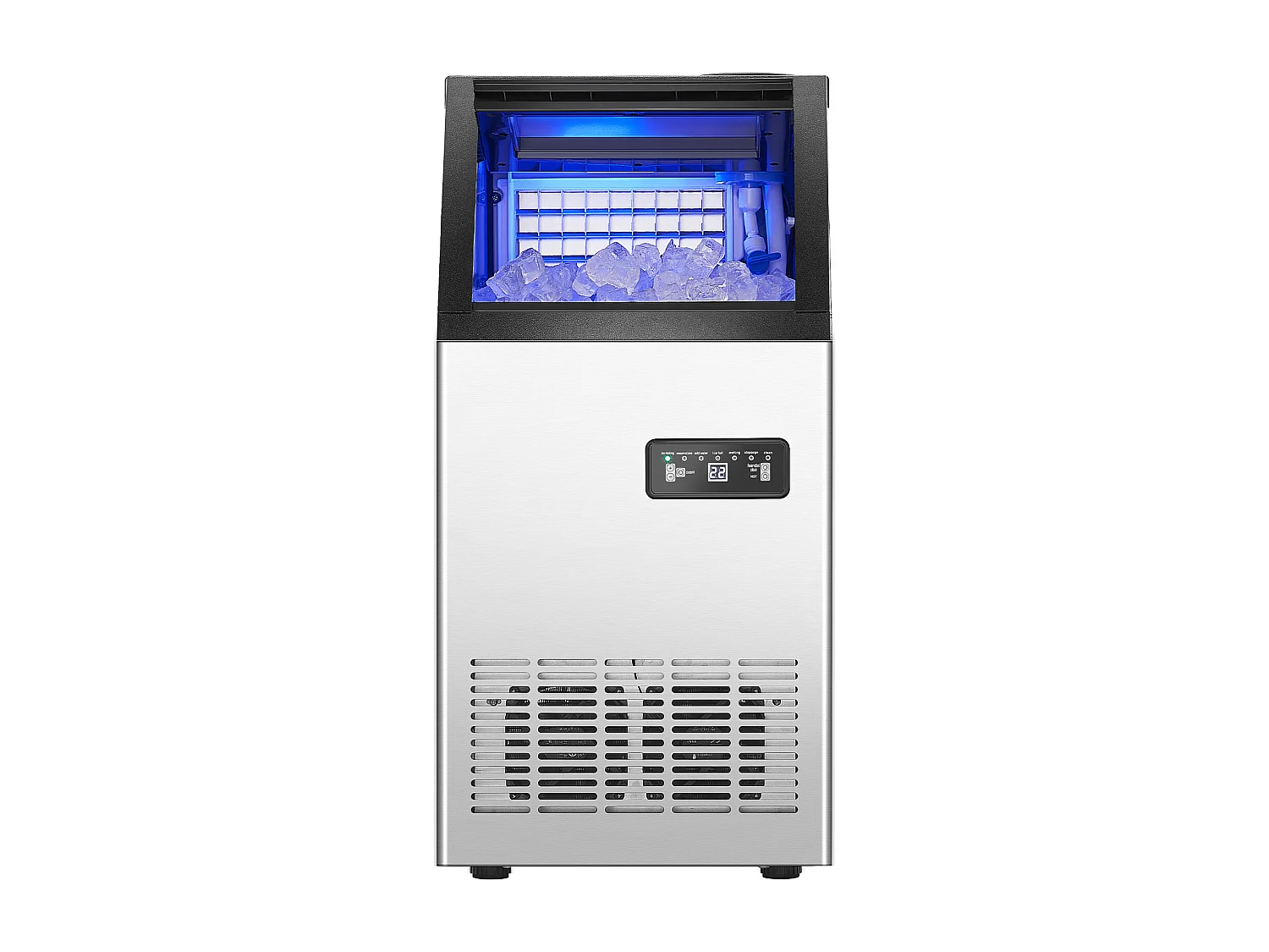 Machine à Glaçons SucceBuy Machine à Glaçons Commerciale, Autonome, 36.28 kg/24 h, 36 Dés