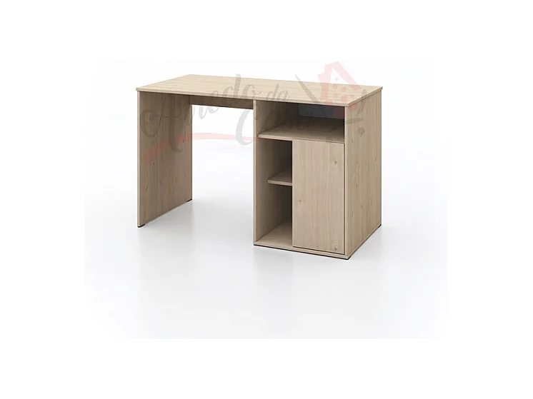 Scrivania per cameretta con tre ripiani 120x75 rovere chiaro SCI8