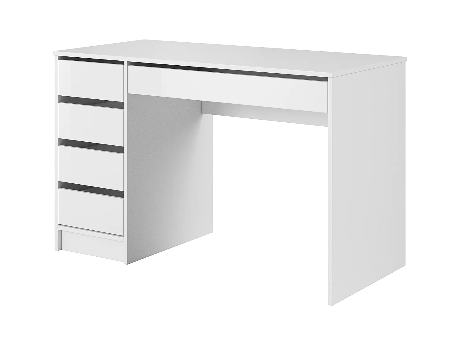 Scrivania moderna 120x75cm bianco lucido SCLK1